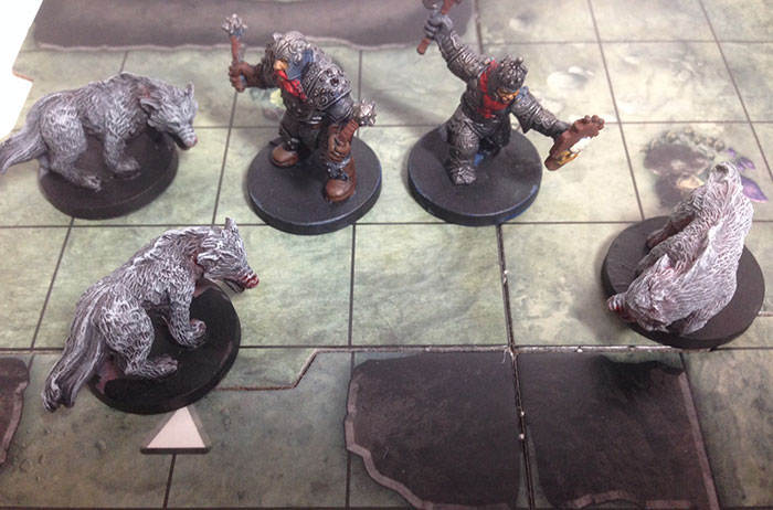 miniatures on a table