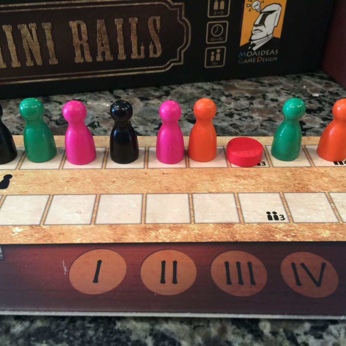 Tasty Minstrel Games Mini Rails – Strategiespiel (Englische Version), Für 2–4 Spieler