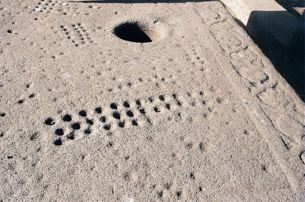 Ancient mancala board