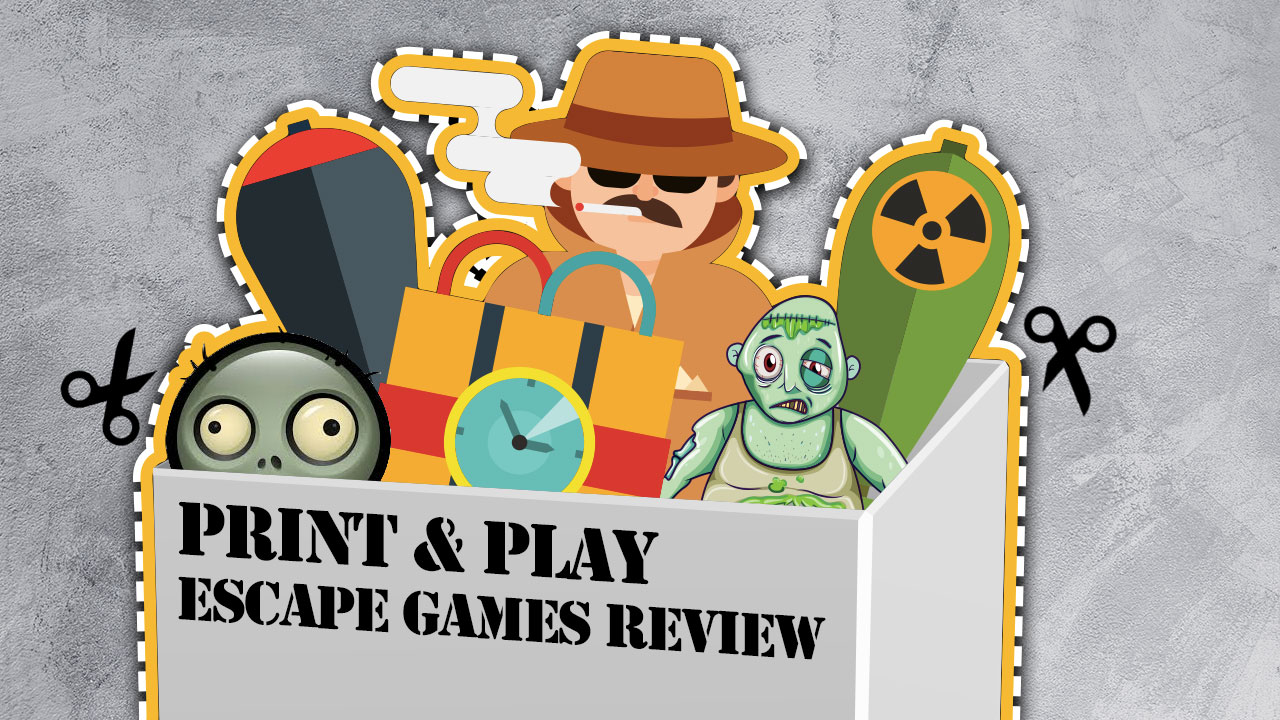 Print and Play Escape Games Review Escape Team and Lock Paper