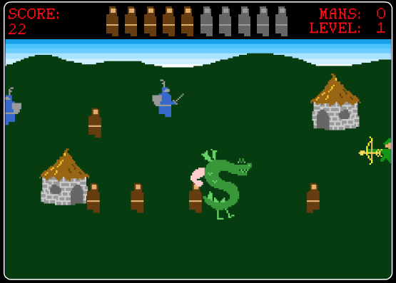 Screen shot of the Trogdor Video Game