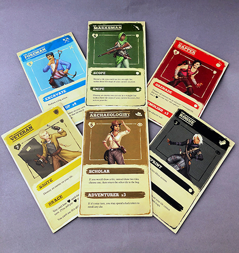 Sub Terra 2 Character Cards