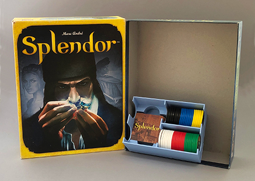 You could easily fit four of these 3D printed boxes inside the game box