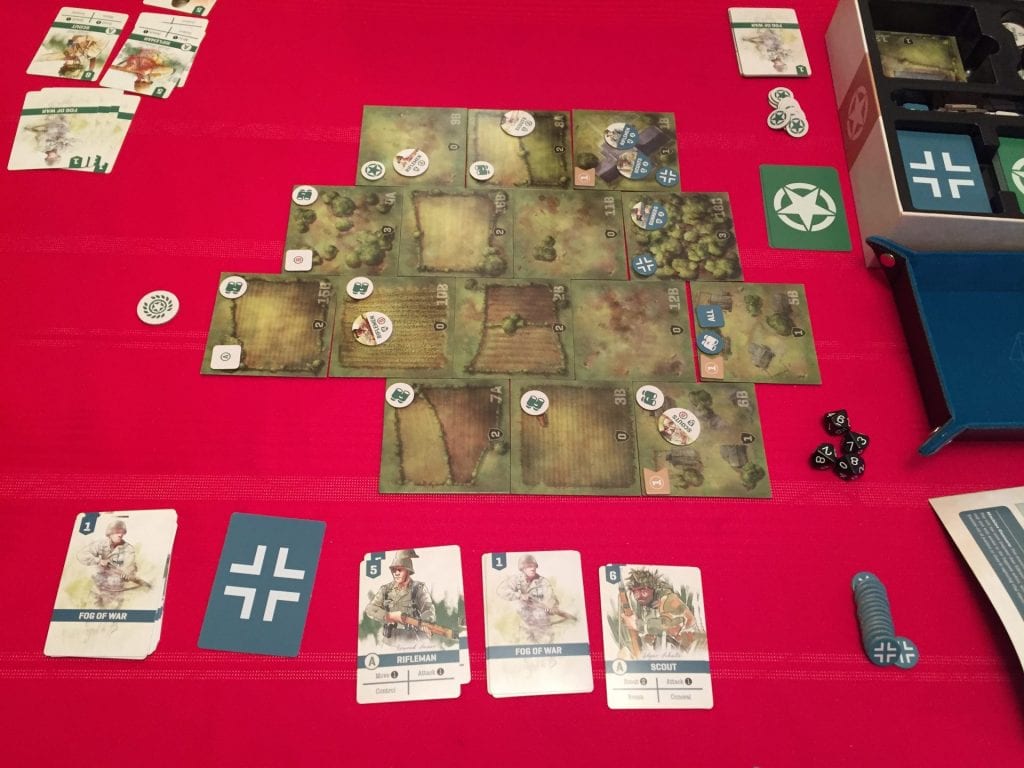 Undaunted Normandy Board Set Up