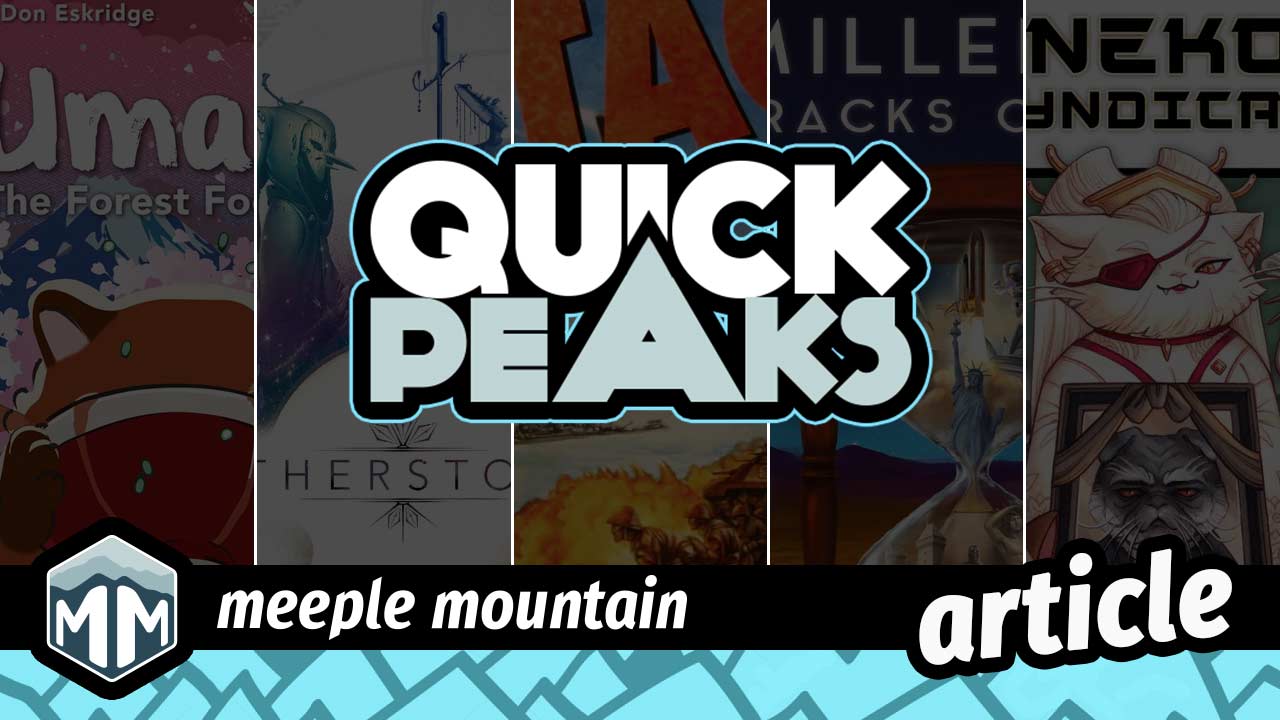 Quick Peaks – Umami, Etherstone, Attack!, Millennia: Tracks of Time, Neko Syndicate,