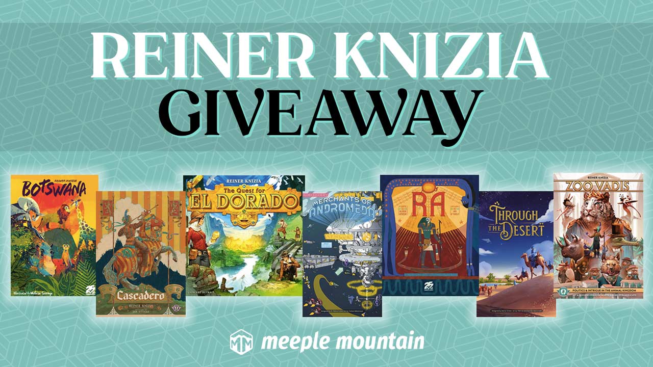 International Reiner Knizia Giveaway from Meeple Mountain and